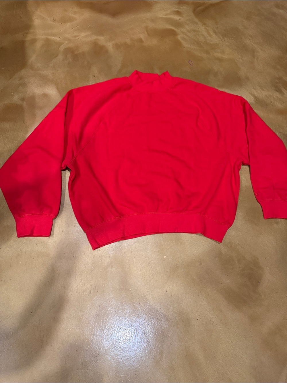 PINK Victoria's Secret Bright Red Mock Neck Sweater